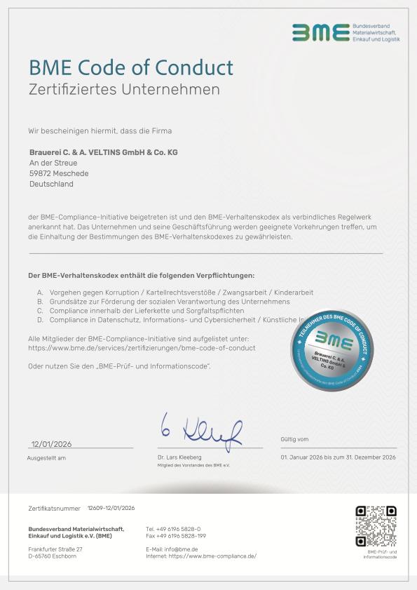 BME Code of Conduct Certificate